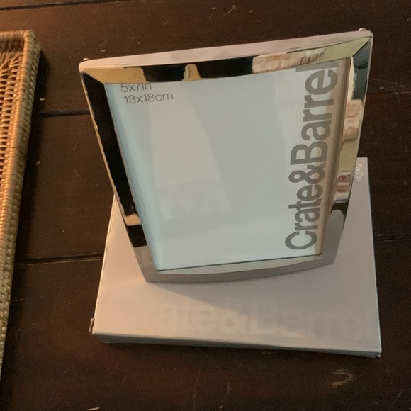 Crate & Barrel Silver Picture Frame - Picture 4 of 5